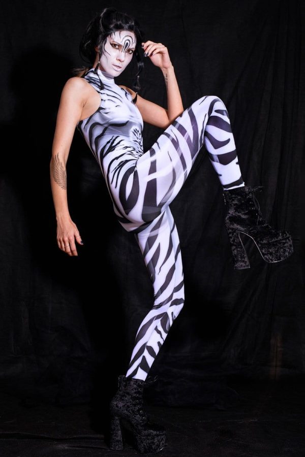 Zebra Sleeveless Costume For Cheap - Image 2