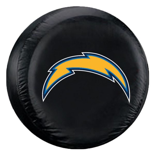 Los Angeles Chargers Tire Cover Black CO Online Hot Sale - Image 2