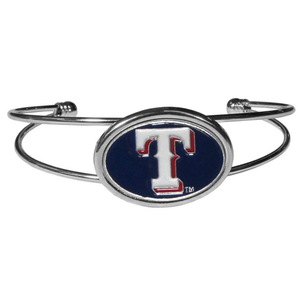 Texas Rangers Bracelet Double Bar Cuff CO For Discount