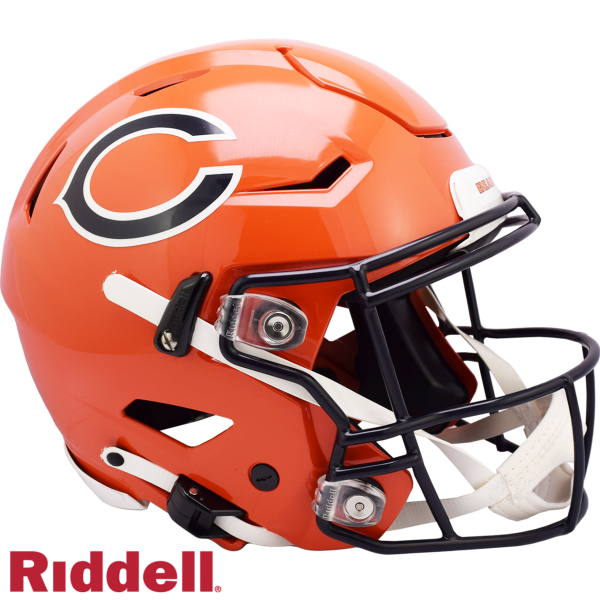 Chicago Bears Helmet Riddell Authentic Full Size SpeedFlex Style On Field Alternate For Sale