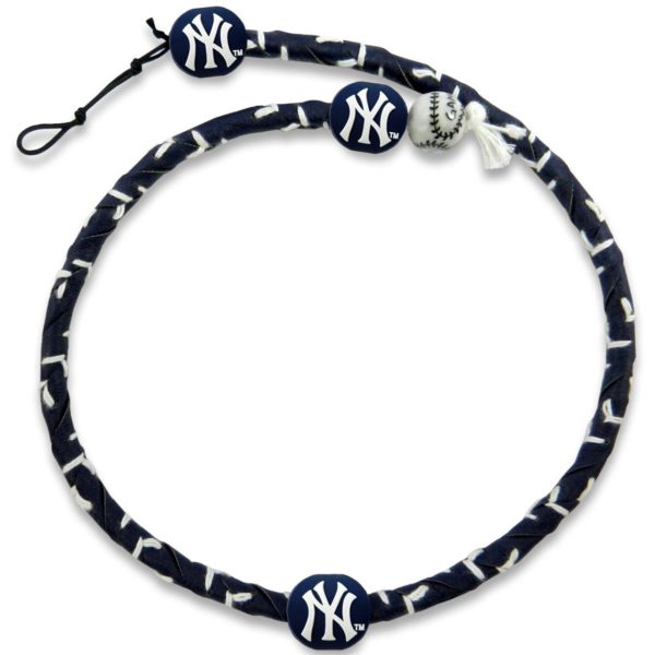 New York Yankees Necklace Frozen Rope Team Color Baseball CO Hot on Sale