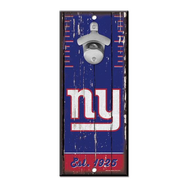 New York Giants Sign Wood 5x11 Bottle Opener Online Hot Sale