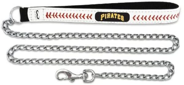 Pittsburgh Pirates Pet Leash Leather Chain Baseball Size Medium CO Sale