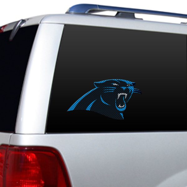 Carolina Panthers Window Film 12 Inch Die Cut CO Online Sale