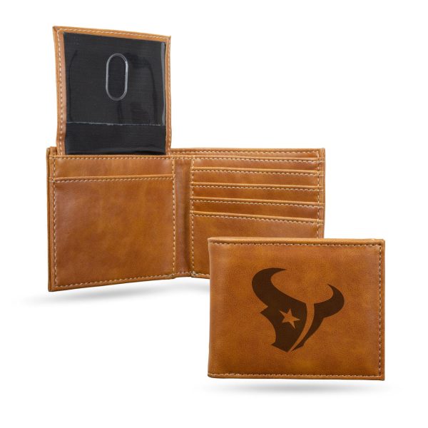 Houston Texans Wallet Billfold Laser Engraved Discount