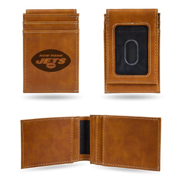 New York Jets Wallet Front Pocket Laser Engraved Discount