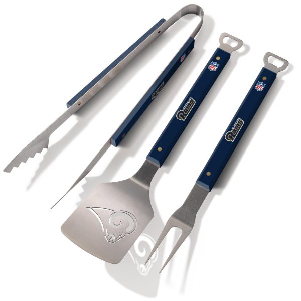 Los Angeles Rams Spirit Series 3-Piece BBQ Set Online now