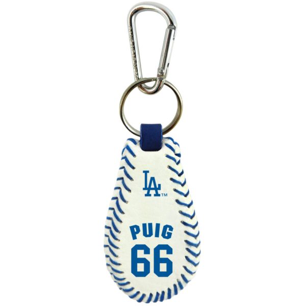 Los Angeles Dodgers Keychain Team Color Baseball Yasiel Puig CO Fashion