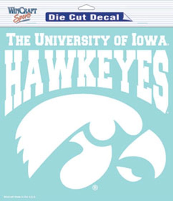 Iowa Hawkeyes Decal 8x8 Die Cut White Online Hot Sale